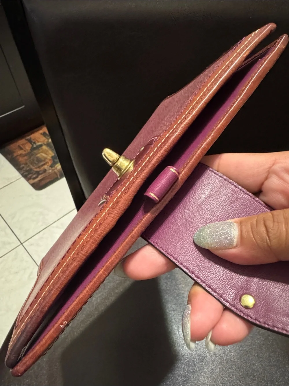 Coach Legacy leather turnlock